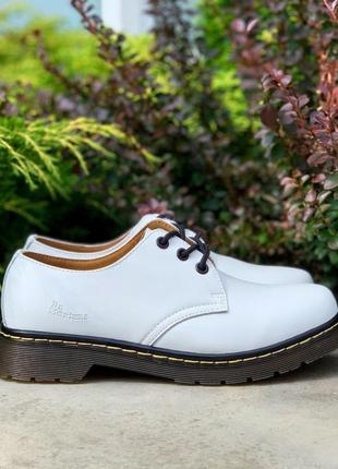 Dr. martens 1461 white1 фото