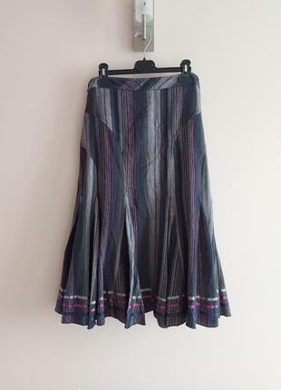 Спідниця, юбка міді розширена до низу з підкладкою, р. 121 фото