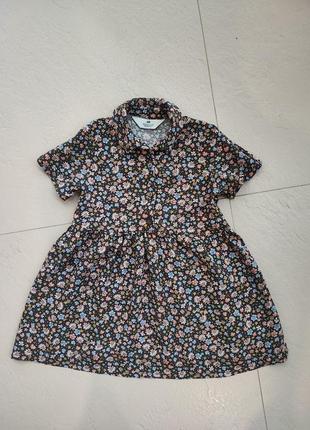 Платье в цветы h&amp;m 4-5 лет