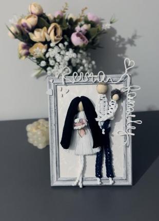 Семейное панно макраме, картины макраме в 3d стиле