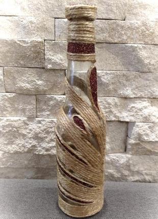 Декорированная бутылка