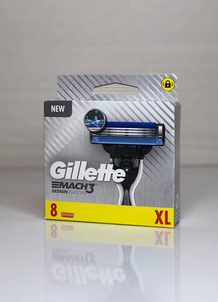 Змінні картриджі | касети | леза для гоління gillette mach3 design edition 8 шт