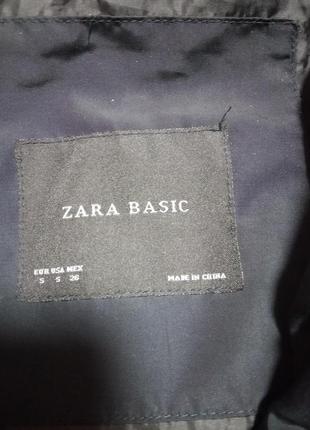 Теплая стильная куртка zara basic7 фото