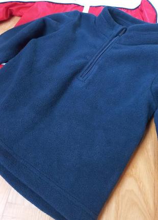 Флиска decathlon темно-синяя флисовая кофта водолазка мастерка ветровка куртка2 фото