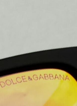 Dolce & gabbana окуляри чоловічі сонцезахисні помаранчеві дзеркальні поляризированые8 фото