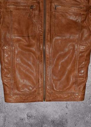 Maddison leather bomber jacket (мужская кожаная куртка бомбер медисон3 фото