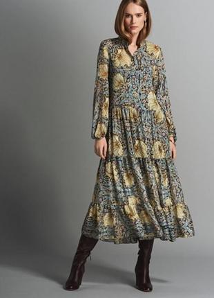 Сукня міді з квітковим принтом лімітована колекція3 фото