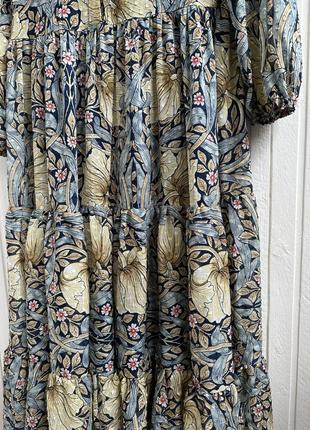 Сукня міді з квітковим принтом лімітована колекція9 фото