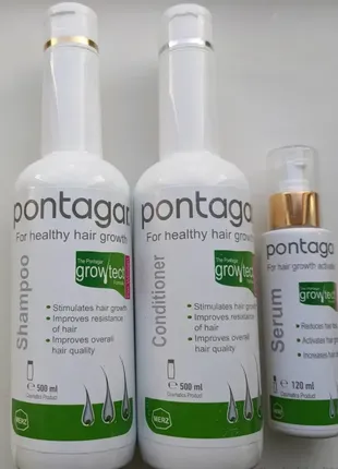Pantogar шампунь, кондиціонер, сироватка проти випадіння волосся growtect formula