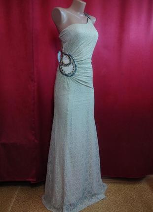 Сукня вечірня гіпюрова з блиском2 фото