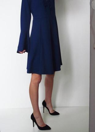 Красивое синее платье с шнуровкой 💙4 фото