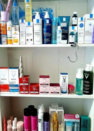 (сроки у нормі) la roche-posay, vichy :lipikar, effaclar, toleriane, hydraphase, cicaplast, anthelios invisible fluid spf50,  matrix