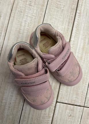 Розовые ботинки, хайтопы, ботинки демисезон geox3 фото