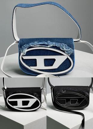 Сумка в стиле diesel 1dr denim iconic shoulder bag