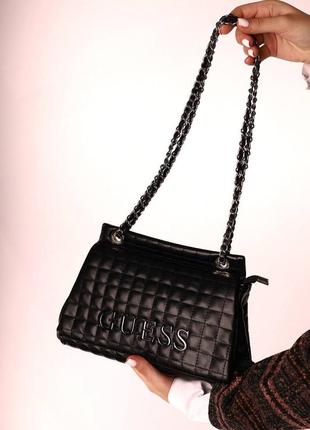 Шикарная качественная черная сумка на плечо небольшая сумка с ручками повседневная сумка на каждый день кожаная сумка из эко-кожи1 фото