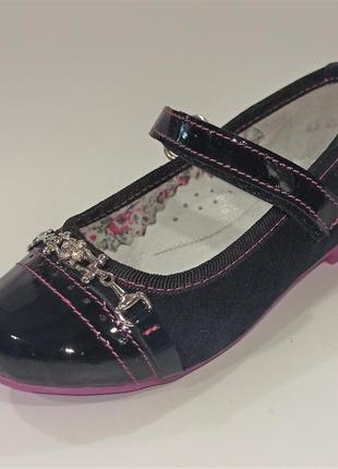 Детские туфли для девочек, lucky choice (код 1300) размеры: 25-281 фото