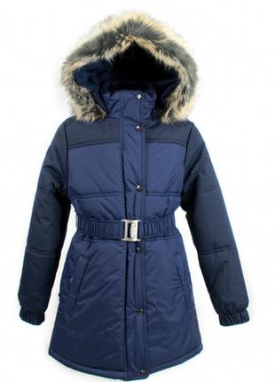 Зимняя куртка, пальто для девочки lenne gretel 122-1641 фото