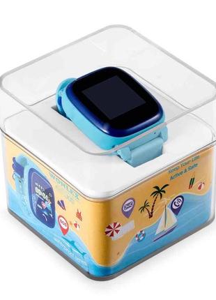 Дитячий розумний gps годинник wonlex kt21 blue з відеодзвінком (sbwkt21blue)5 фото