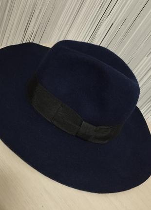 Фетровая шляпа федора из шерсти2 фото