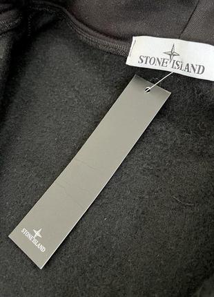 Зимний спортивный костюм мужской stone island осень-зима теплый на флисе зипка с капюшоном (без кепки!)3 фото