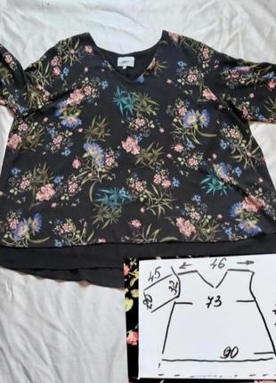 💣 элегантная блуза,цветочный принт,балал3 фото