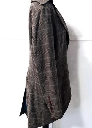 Классный крутой стильный оригинальный невероятный винтажный пиджак фрак жакет ретро винтаж карт клетка4 фото