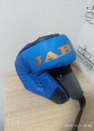 Шлем для боксу і карате. jab sport. колір синій, стан новий, розмір l.