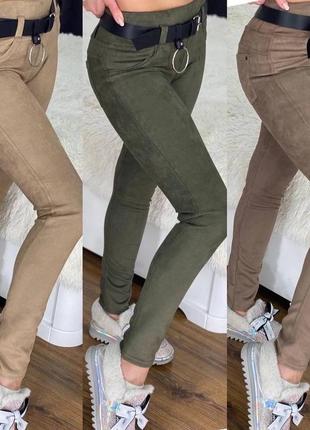 Лосини щільний замш на ​​дайвінгу💣ефект утяжки, до 50 р