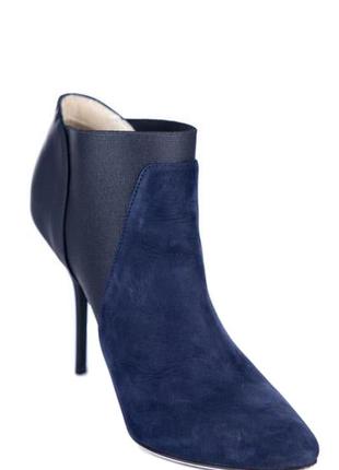 Jimmy choo blue suede ankle boots4 фото