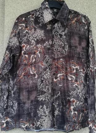 Чоловіча плісирована сорочка на довгий рукав