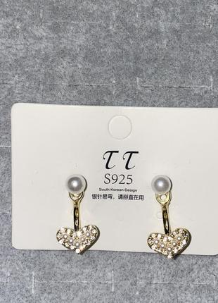 Сережки 2в1 2