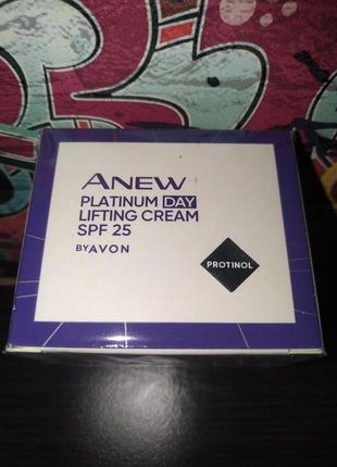 Денний ліфтинг-крем для обличчя spf 25, 50 мл anew avon2 фото