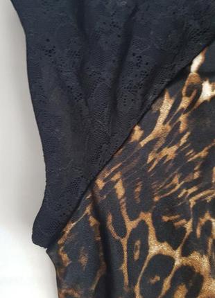 Длинное платье mango в леопардовый принт.6 фото