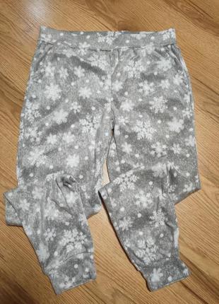 Тепленькие флисовые пижамные домашние штанишки