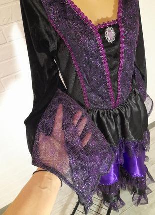 Платье карнавальное, ведьма, хэллоуин4 фото