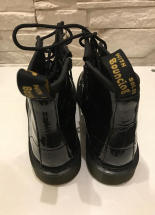 Черевики dr martens 1460 patent junior3 фото