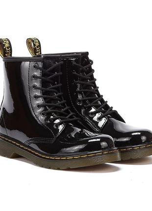 Черевики dr martens 1460 patent junior1 фото