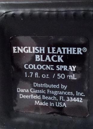 Dana english leather black 50 мл.2 фото