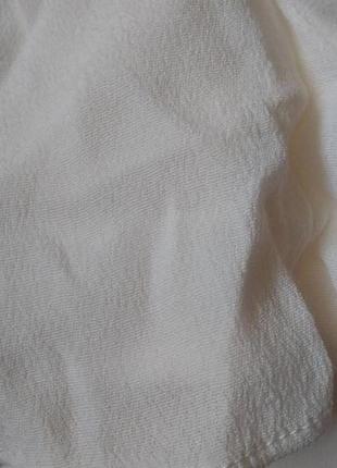 Нова приголомшлива ніжна віскозна коротка блуза топ на бретелях,негліже, кольору айворі4 фото