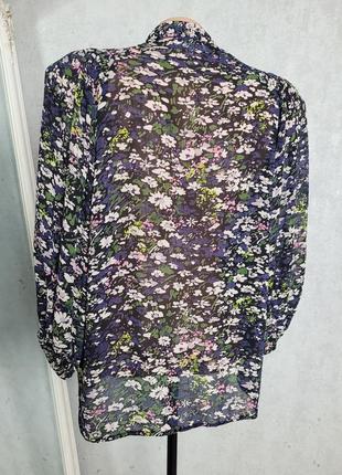 Блуза від ganni з квітковим принтом6 фото