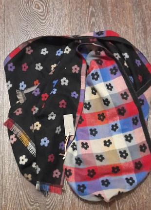 Новый красивый двусторонний палантин крупный шарф от zelly