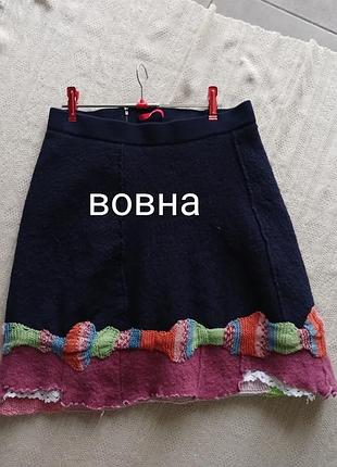 Интересная теплая юбка с шерстью