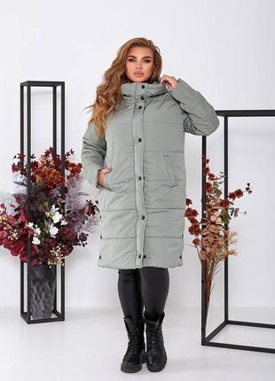 Жіноча зимова довга балонова тепла куртка,женская зимняя тёплая длинная балоновая куртка,пуховик,зимове пальто6 фото