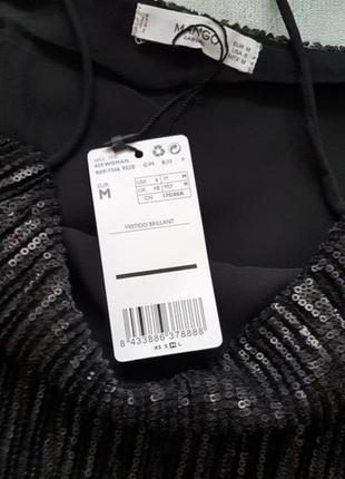 Сарафан, платье mango на тонких бретельках в мелкую плиссировку и пайетки.