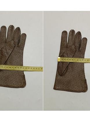 Кожаные перчатки демисезонные.5 фото