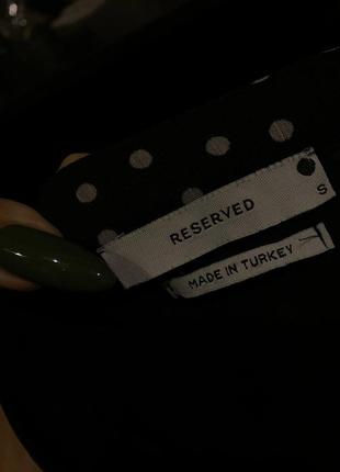 Платье миди в мелкий горох reserved