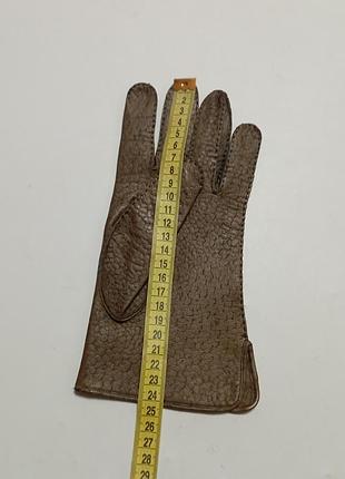 Кожаные перчатки демисезонные.6 фото