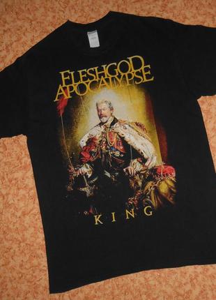 Футболка fleshgod apocalypse/альбом king/symphonic death metal/рок мерч