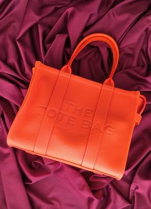 Женская сумка marc jacobs medium tote bag orange