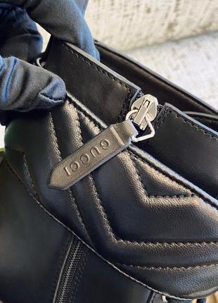 Ботинки ботильоны сапоги кожаные gucci с пряжкой gg4 фото
